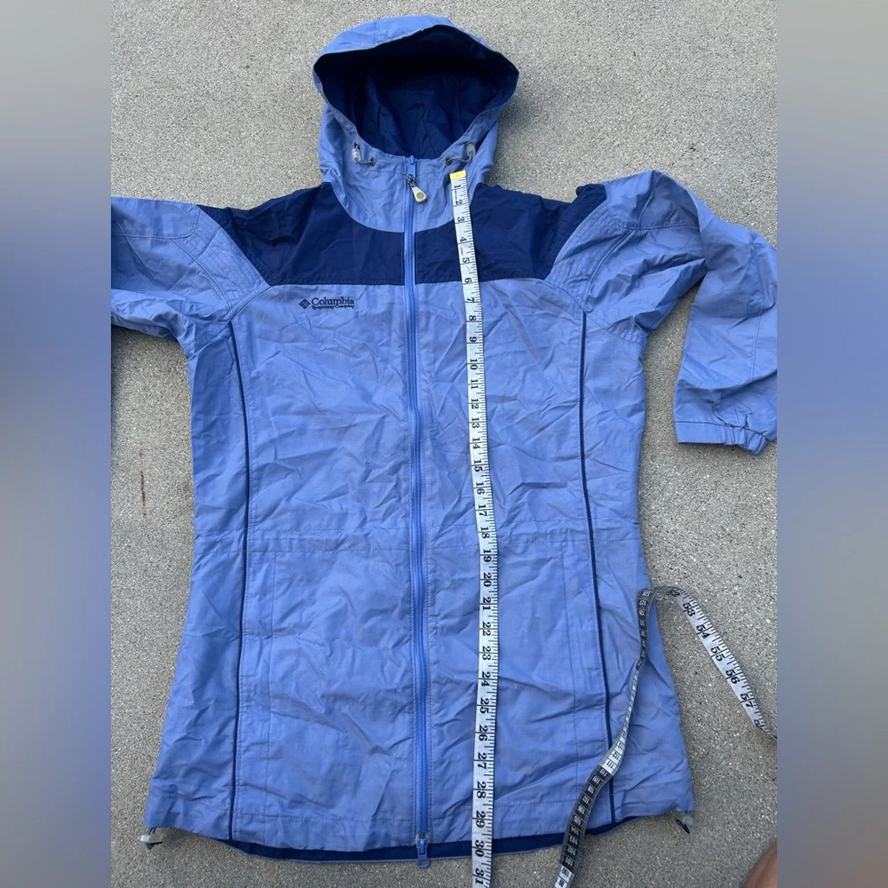 Columbia Blue Hooded Jacket Women Size Small - Picture 9 of 13